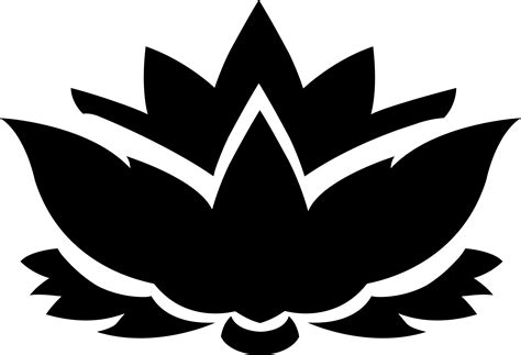 Lotus Flower Silhouette at GetDrawings | Free download