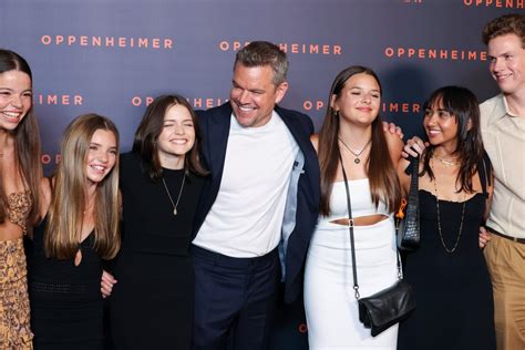 Matt Damon Takes His Daughters to Oppenheimer Premiere | POPSUGAR Celebrity UK