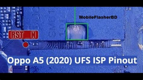 Oppo A5 2020 UFS ISP Pinout To ByPass FRP And Pattern UnLock Jumper Ways GSM Free Equipment ...