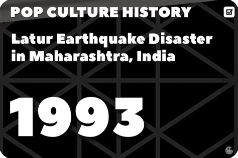 The Latur Earthquake: Disaster in Maharashtra, India