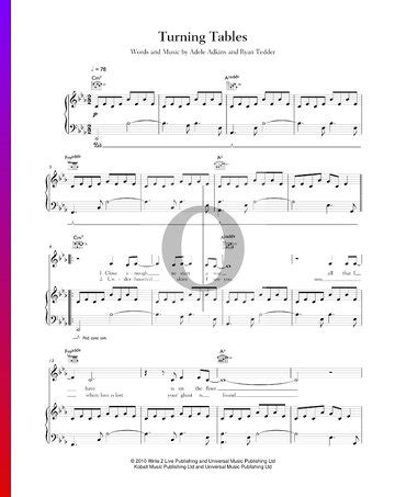 Turning Tables (Adele) Piano Sheet Music - OKTAV