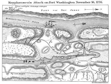 Fort Washington Map, 1776 Painting by Granger - Fine Art America