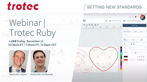 Trotec Ruby Webinar Vol 2 - YouTube