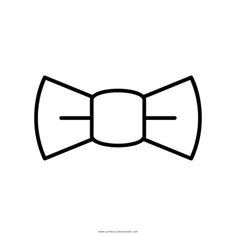 Mens Bow Tie Coloring Page Coloring Pages