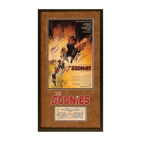 Goonies // Signed Poster | Goonies, Movie buff, The past