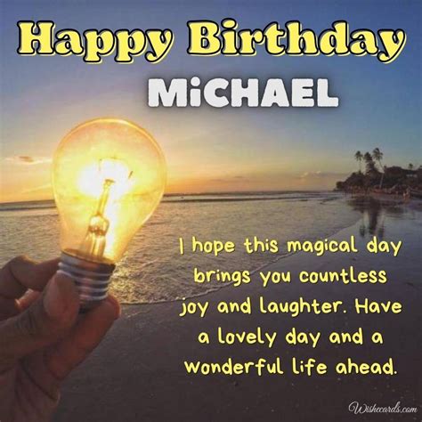 Happy Birthday Greeting Cards For Michael With Wishes