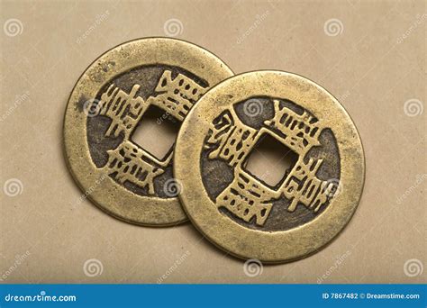 Old Chinese Coins. stock photo. Image of money, china - 7867482