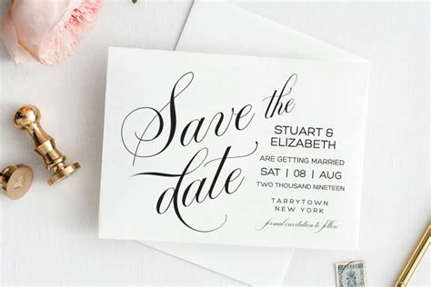 Save the Date Template, Printable Wedding Date (355763) | Save the date templates, Save the date ...