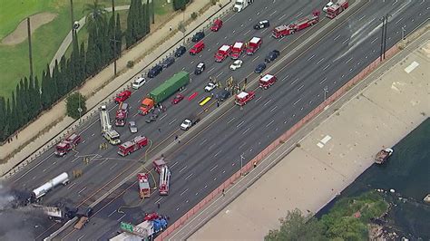 PHOTOS: Crews respond to fiery multi-vehicle crash on 5 Freeway - ABC7 ...