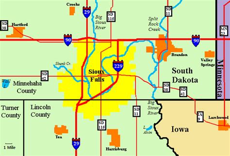 Sioux Falls Maps