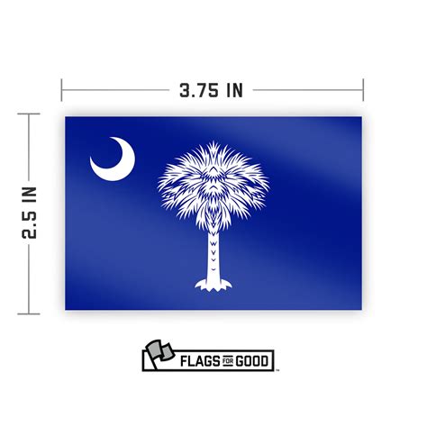 South Carolina State Flag Sticker – Flags For Good