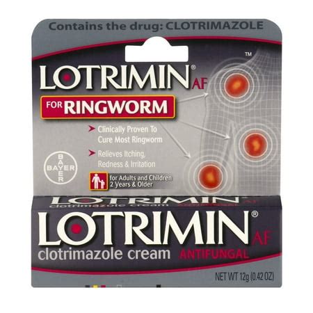 Lotrimin AF for Ringworm Antifungal Clotrimazole Cream, 0.42 oz - Walmart.com