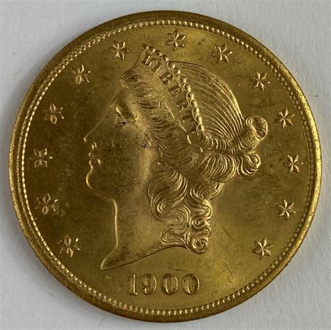 Sold Price: 1900 Liberty Head Twenty Dollar Gold Coin - Invalid date EST