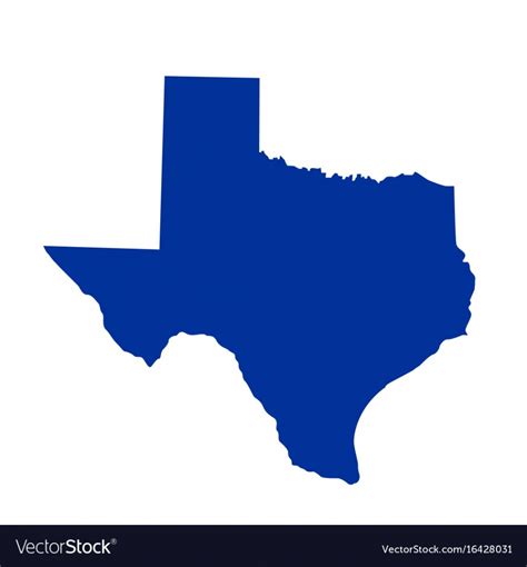 Us State Of Texas Map Logo Design Royalty Free Vector Image - Texas Map Vector Free | Printable Maps