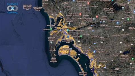 Interactive maps show projected sea-level rise due to temperature | cbs8.com