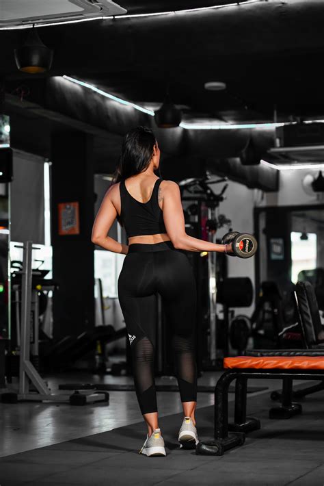 Fitness female model in gym - PixaHive