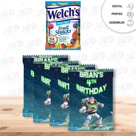 Buzz Lightyear Fruit Snack Digital and Physical Options - Etsy