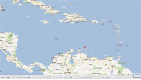 Map of Netherlands Antilles Caribbean