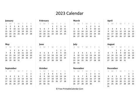 2023 calendar pdf word excel - 2023 calendar templates and images ...