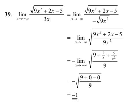 calculus - Limits: x Approaching Negative Infinity makes -x but why? - Mathematics Stack Exchange