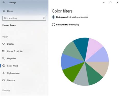 How to enable and use Color Filters for Colorblind users in Windows 10 ...