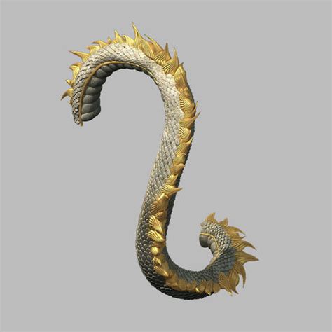 3D model Novice village dragon tail | CGTrader