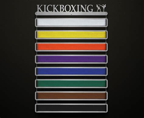 Kickboxing Belt Display - Male | Sport & Running Medal Displays | The ...