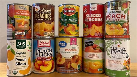 Ranking 10 Brands Of Canned Peaches From Worst To Best