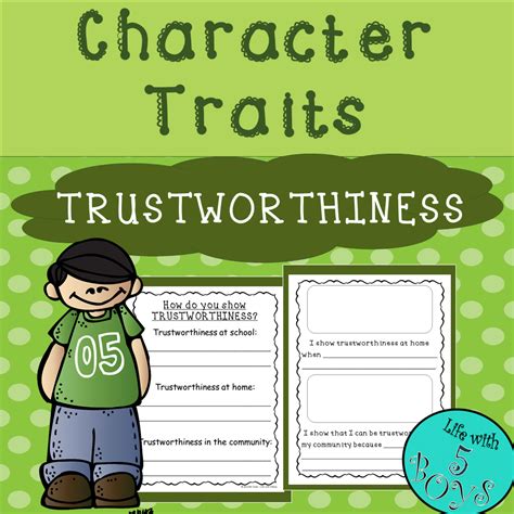 Character Trait Activity for Trustworthiness | Made By Teachers