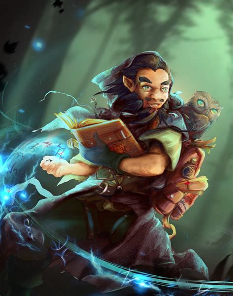 Female Gnome Wizard Portrait - art-artkle