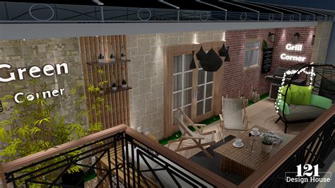 Balcony 3D Design on Behance