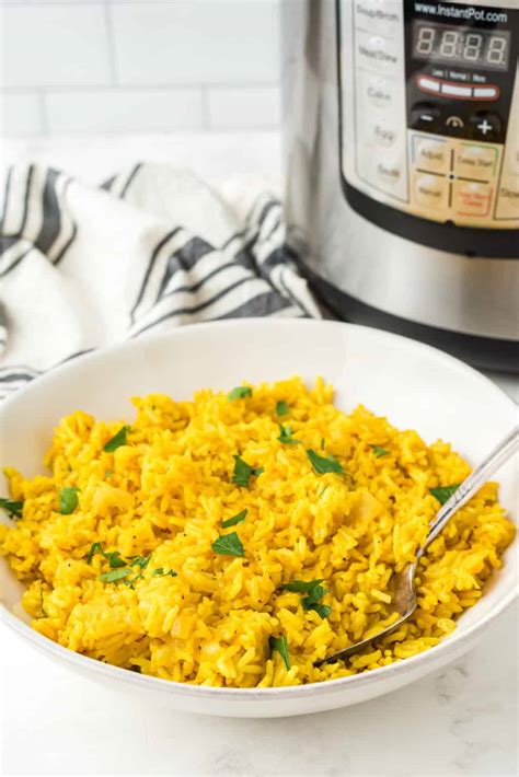 Instant Pot Yellow Rice (So Easy!) - Clean Eating Kitchen