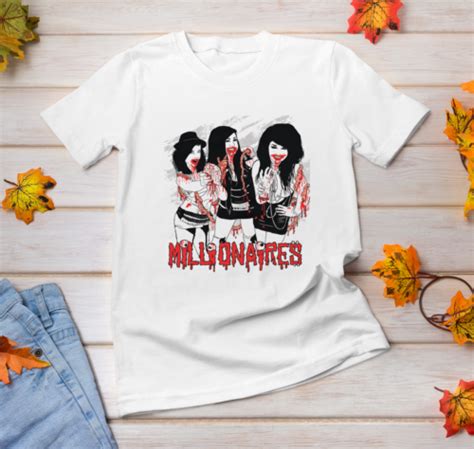 New MILLIONAIRES Queen Band Short Sleeve White All Size Gift Shirt AC579 | eBay