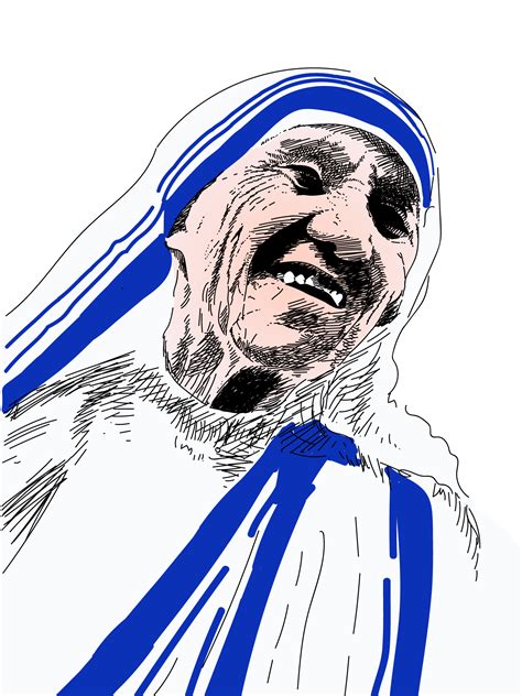 Mother Teresa drawing free image download
