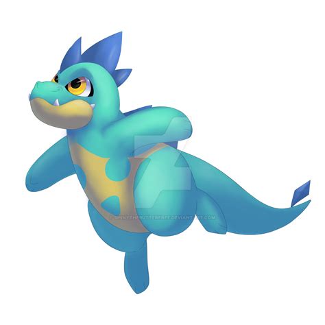 Swimming Shiny Croconaw: Water Type Collab by ShinyTheButterfree on DeviantArt