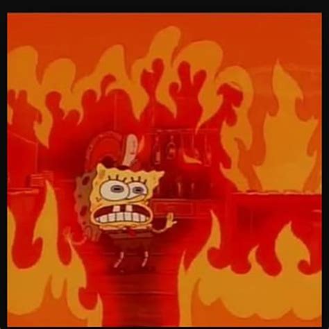 spongebob fire Blank Template - Imgflip