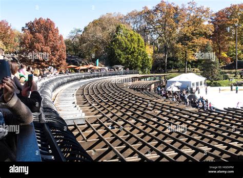 Overlook of Wollman Rink in Central Park, NYC, USA Stock Photo - Alamy