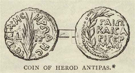 Coin of Herod Antipas stock image | Look and Learn