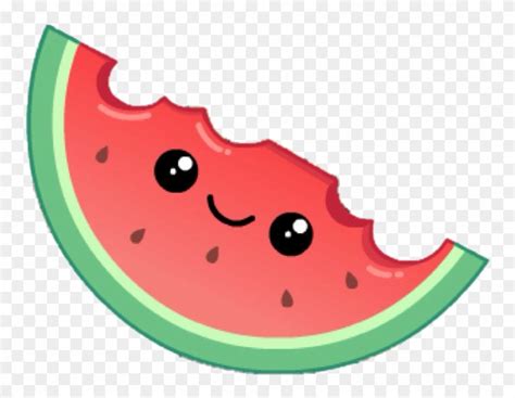 Watermelon Sticker - Watermelon Emoji Png Clipart (#4925399) - PinClipart