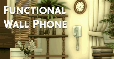 The Sims 4 Mod - Functional Wall Phone - Simscolony