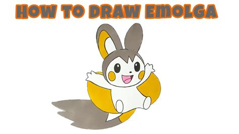 How to Draw Emolga – Dual-type Electric/Flying Pokemon: Perfect for ...