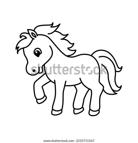 Horse Outline Black White Photos and Images | Shutterstock