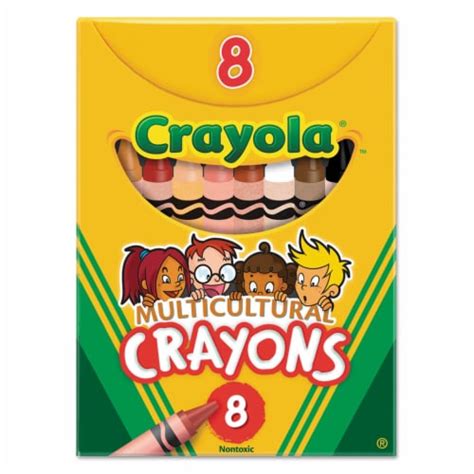 Crayola Multicultural Crayons 8 Skin Tone Colors/Box 52008W, 1 - Kroger