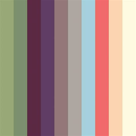 Collection Color palette, Pastel. Flat vector illustration. Include the ...