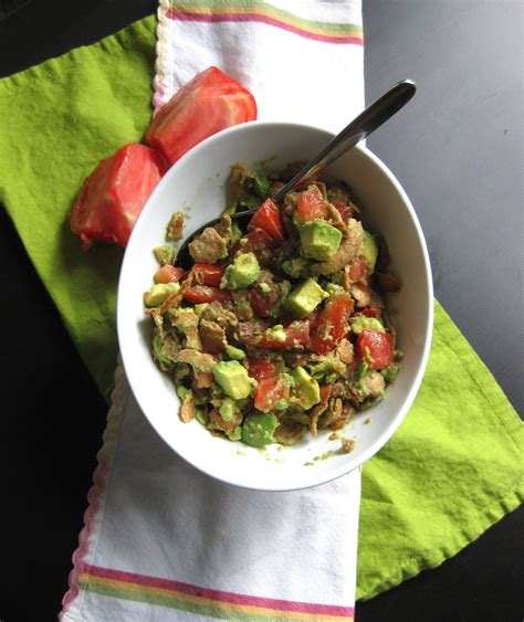 Stew or a Story: Tomato, Avocado & Garlic Pita Bread Salad