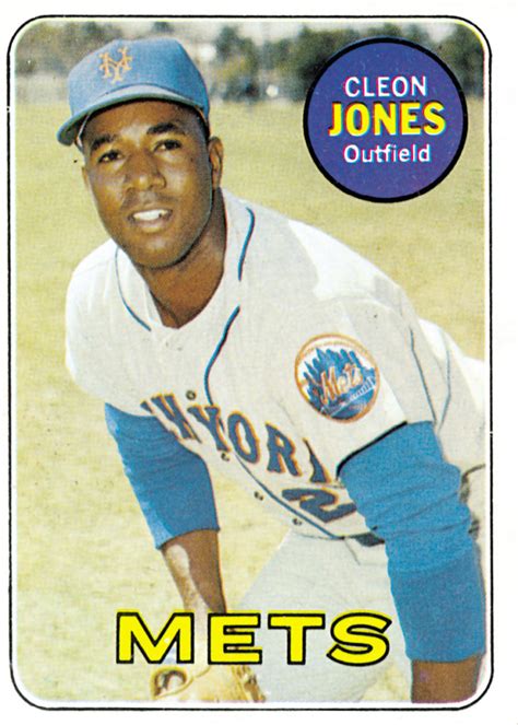 1969 Cleon Jones Topps Baseball Card - Mets History