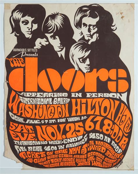 The Doors Appearing in Person | Concert posters, Vintage concert ...