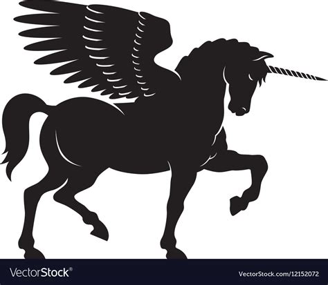 Winged unicorn Royalty Free Vector Image - VectorStock