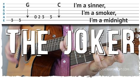 "The Joker" Easy Guitar Tutorial - 3 Chords & Bassline combined | Steve ...