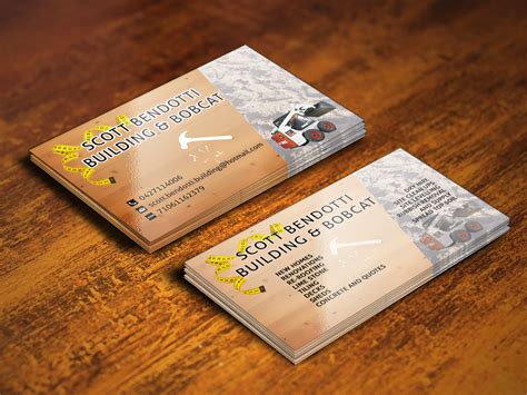 Carpentry Business Card Design for a Company by Sajin | Design #3958339